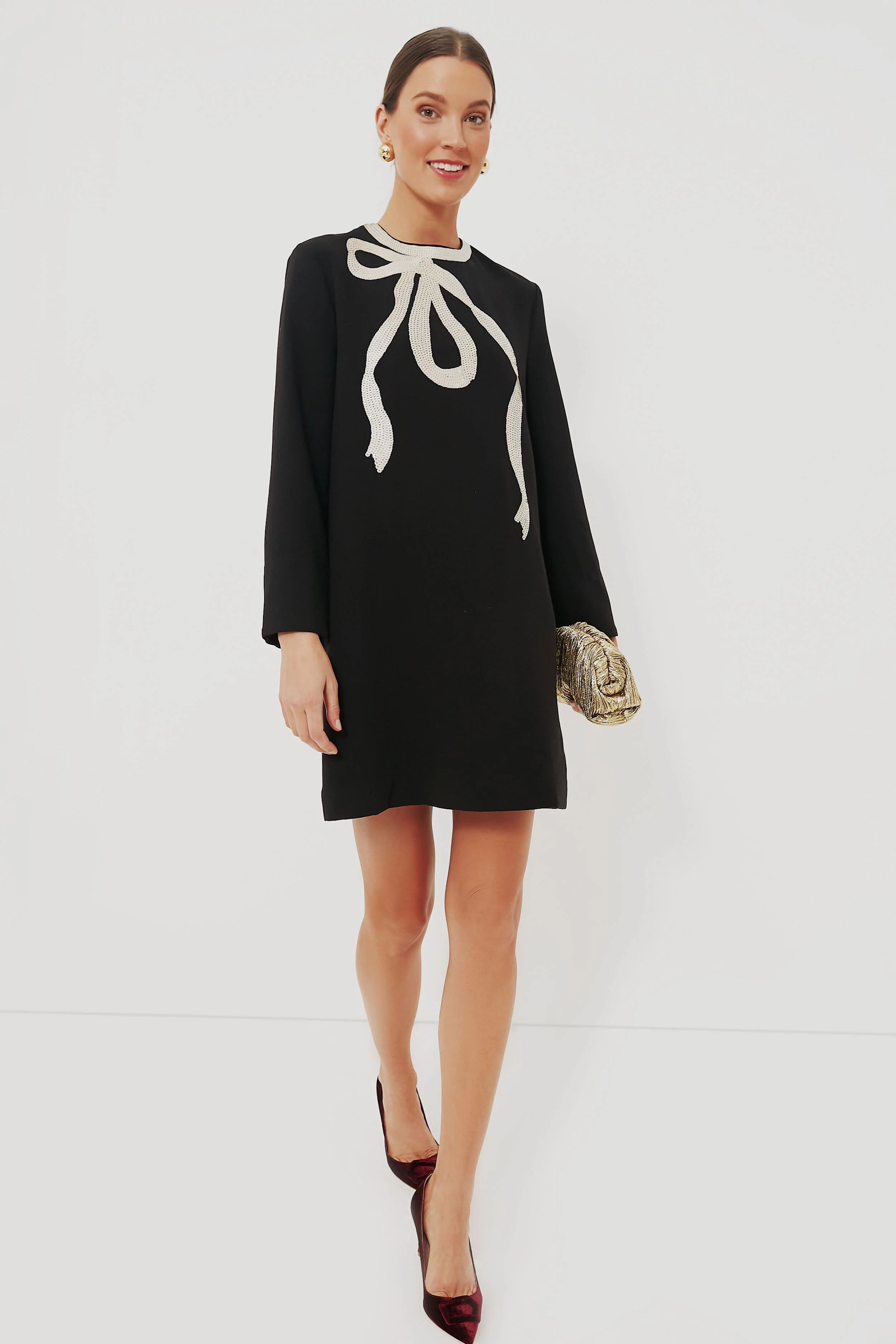 Black Bow Mini Jamie Dress | Tuckernuck (US)