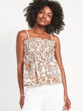 Sleeveless Smocked Babydoll Top for Women | Old Navy (US)