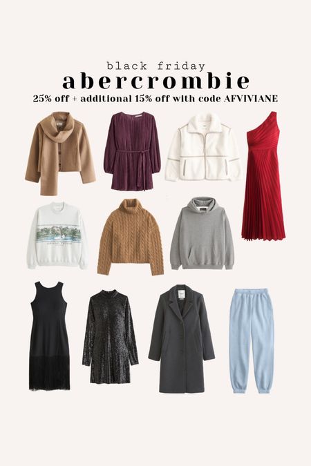 Items IN STOCK on AF that I love- code AFVIVIANE for extra 15% off
Long coat- usually wear xxs petite 
Scarf coat- xs 
Dresses- xxs petite 
Hoodie- medium or large for oversized fit
Sweaters- xs 