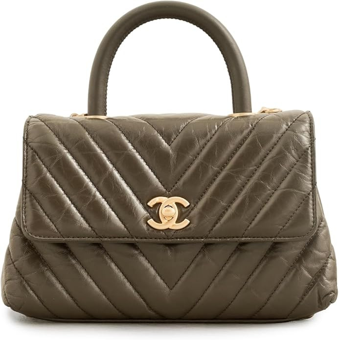 Women's Pre-Loved Chanel Coco Top Handle Bag, Lambskin | Amazon (US)