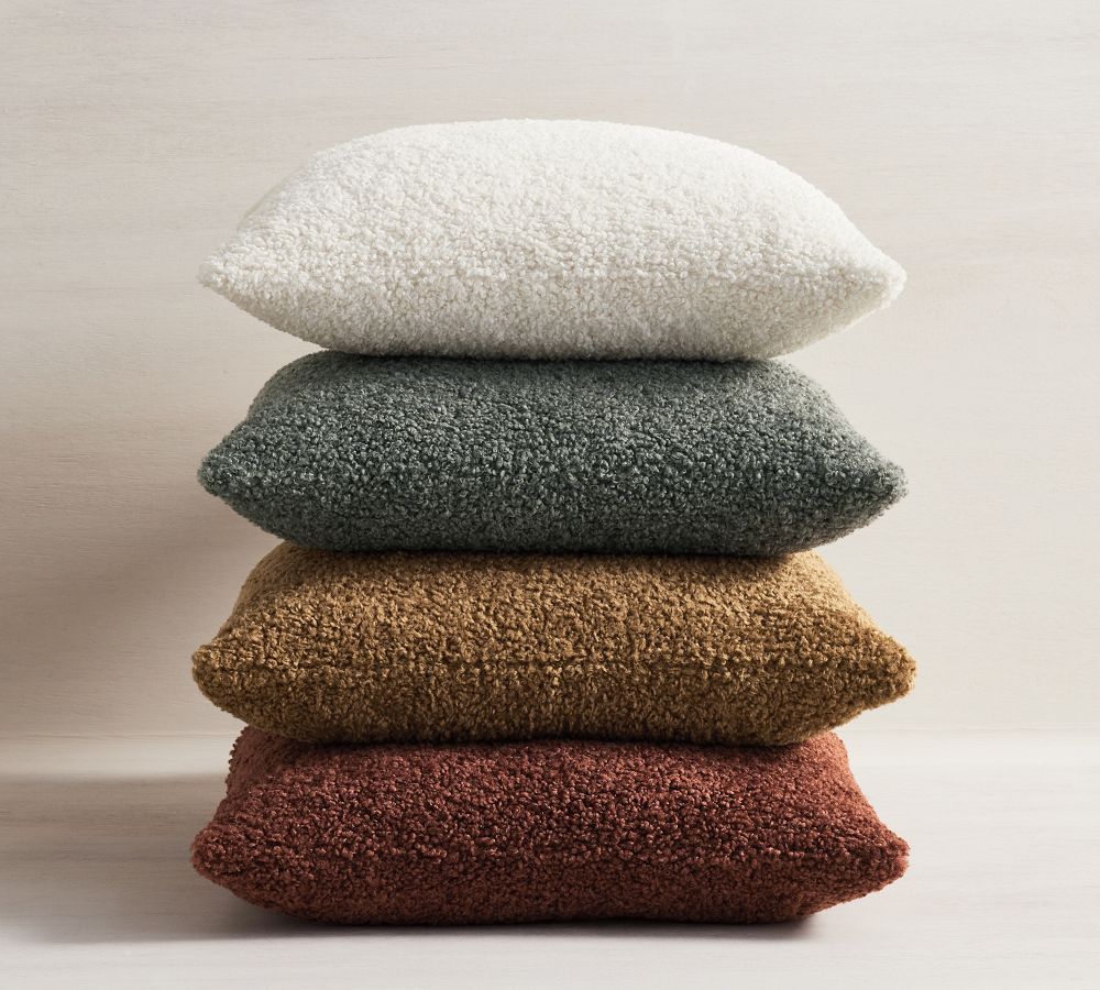 Cozy Teddy Faux Fur Pillow Covers | Pottery Barn (US)