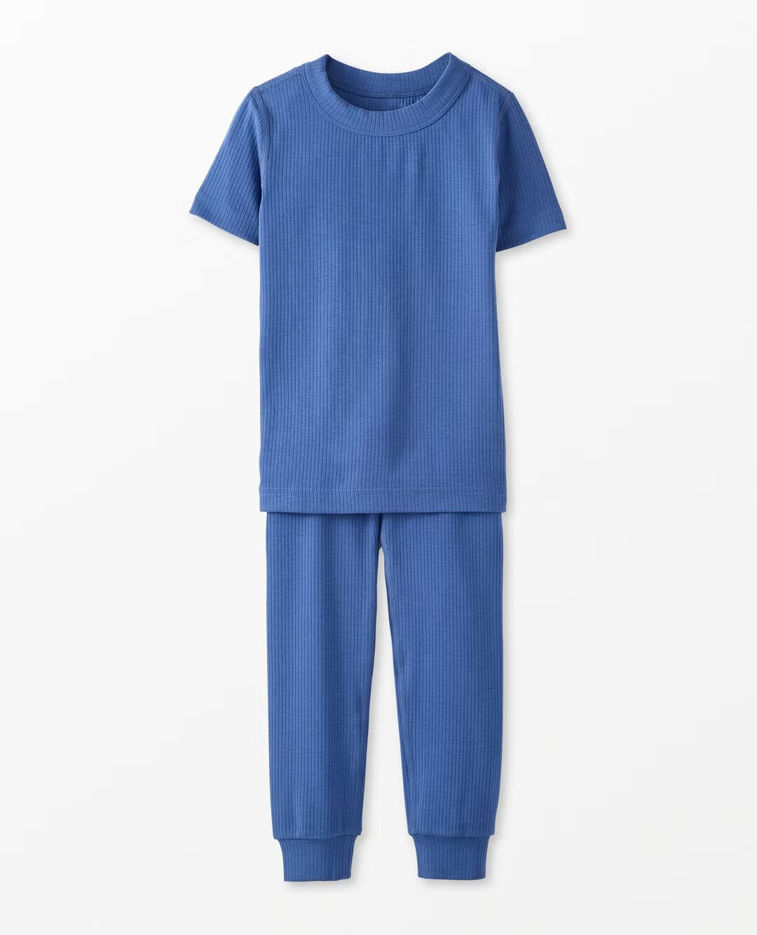 Kids Short Sleeve Ribbed Pajama Set | Hanna Andersson