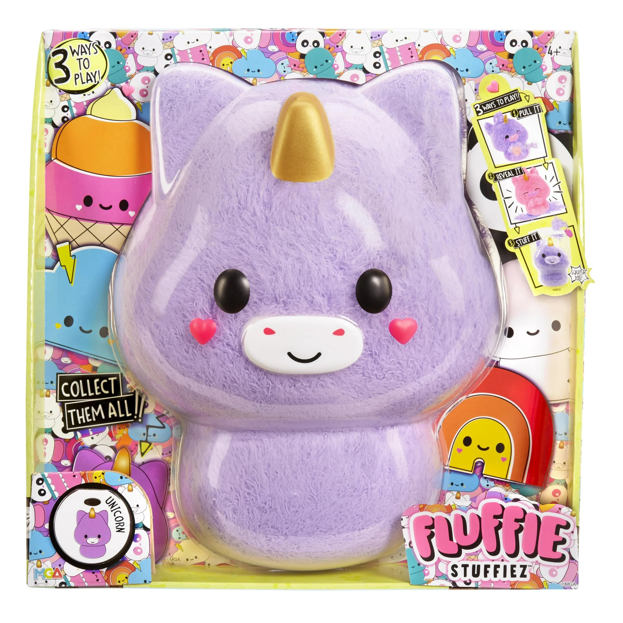 Fluffie Stuffiez Unicorn Large Collectible Feature Plush 11" - Surprise Reveal Unboxing with Hugg... | Walmart (US)