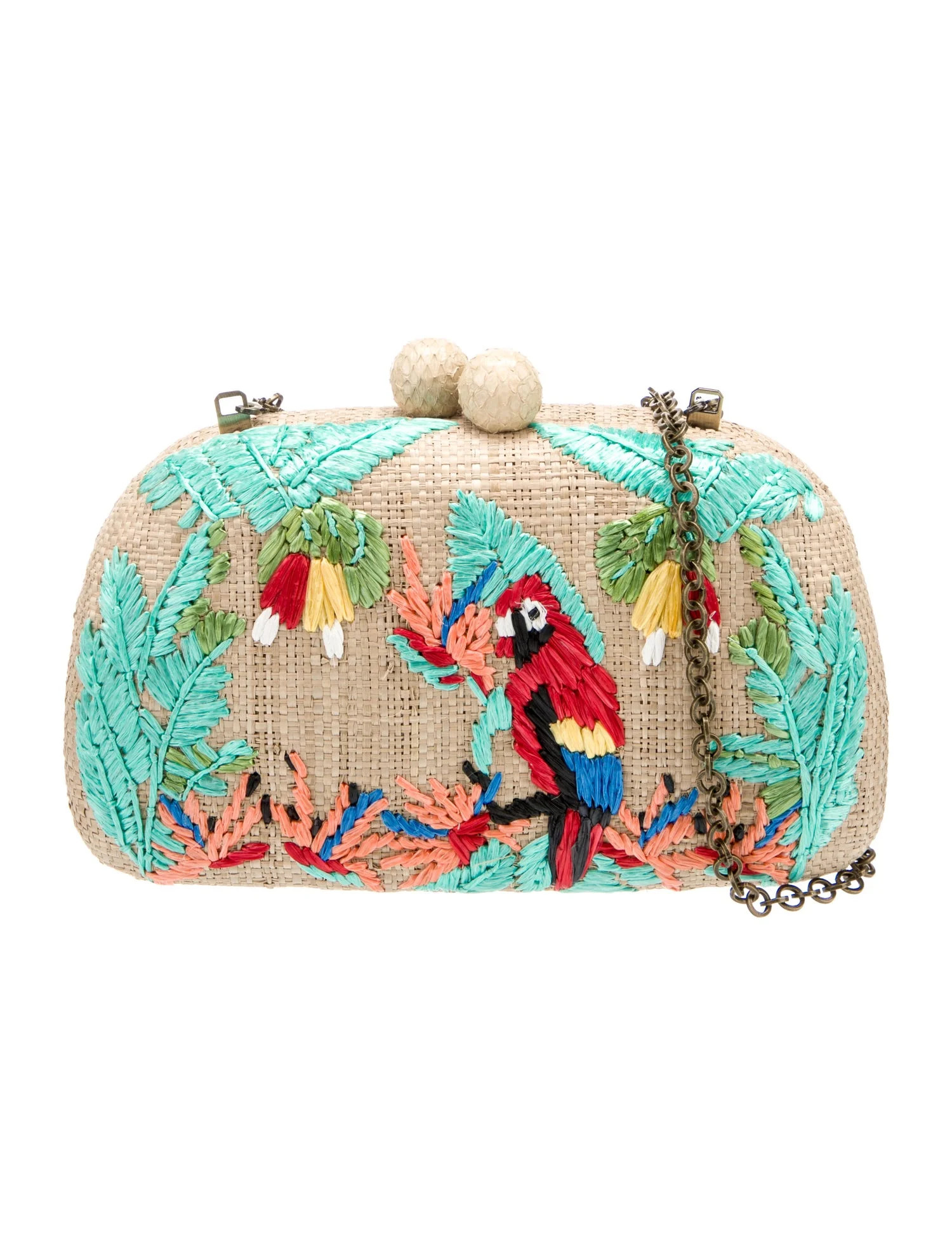 Raffia Minaudière | The RealReal