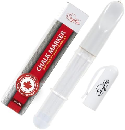 Fabric Markers for Sewing – Ergonomic Tailors Chalk Pen with Improved Dosing Wheel for Sharp Li... | Amazon (US)