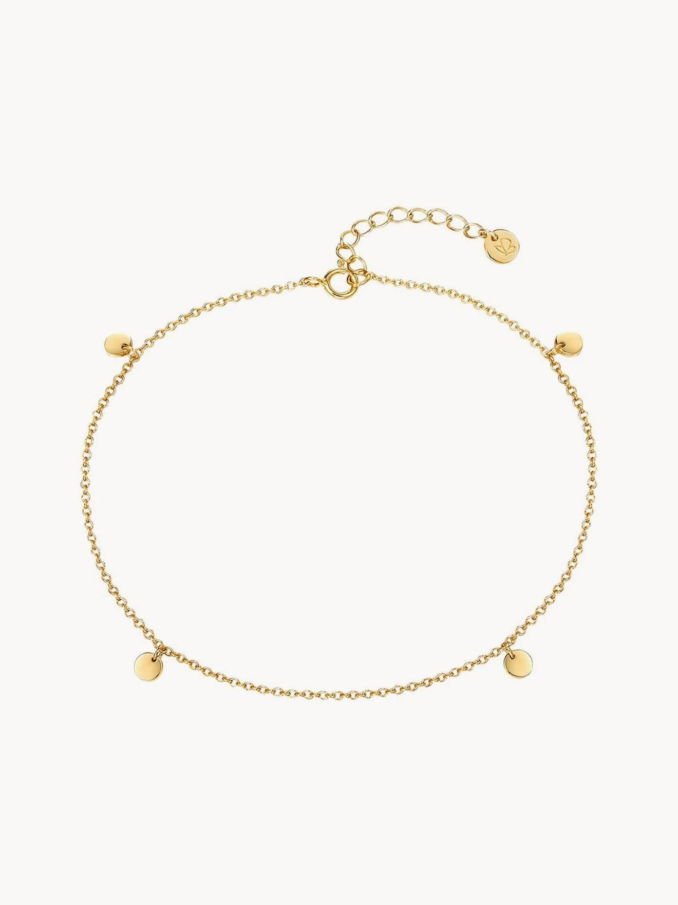 Handgefertigte Fußkette Maja, vergoldet | Westwing EU
