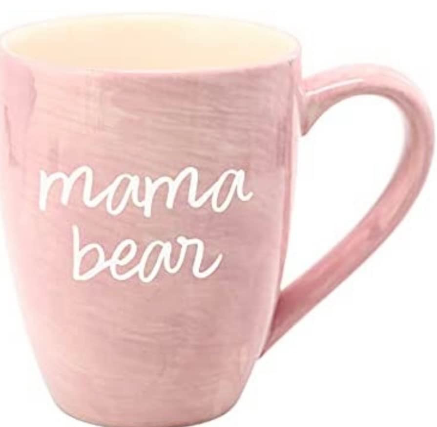 Pavilion Large Ceramic Coffee Mug with "Mama Bear" Text Design, Microwave & Dishwasher Compatible... | Amazon (US)