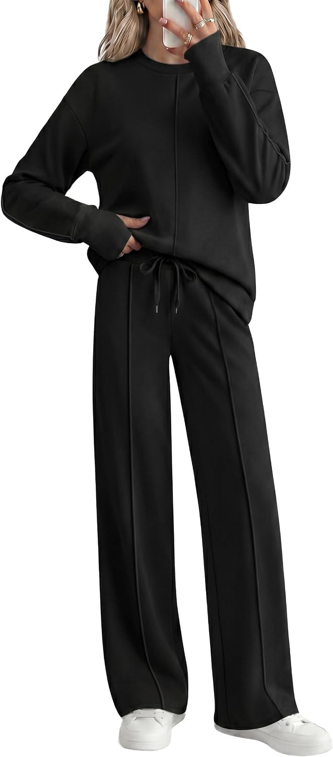 Casly Lamiit Women's 2 Piece Lounge Set Airport Outfits Casual Track Suit | Amazon (US)