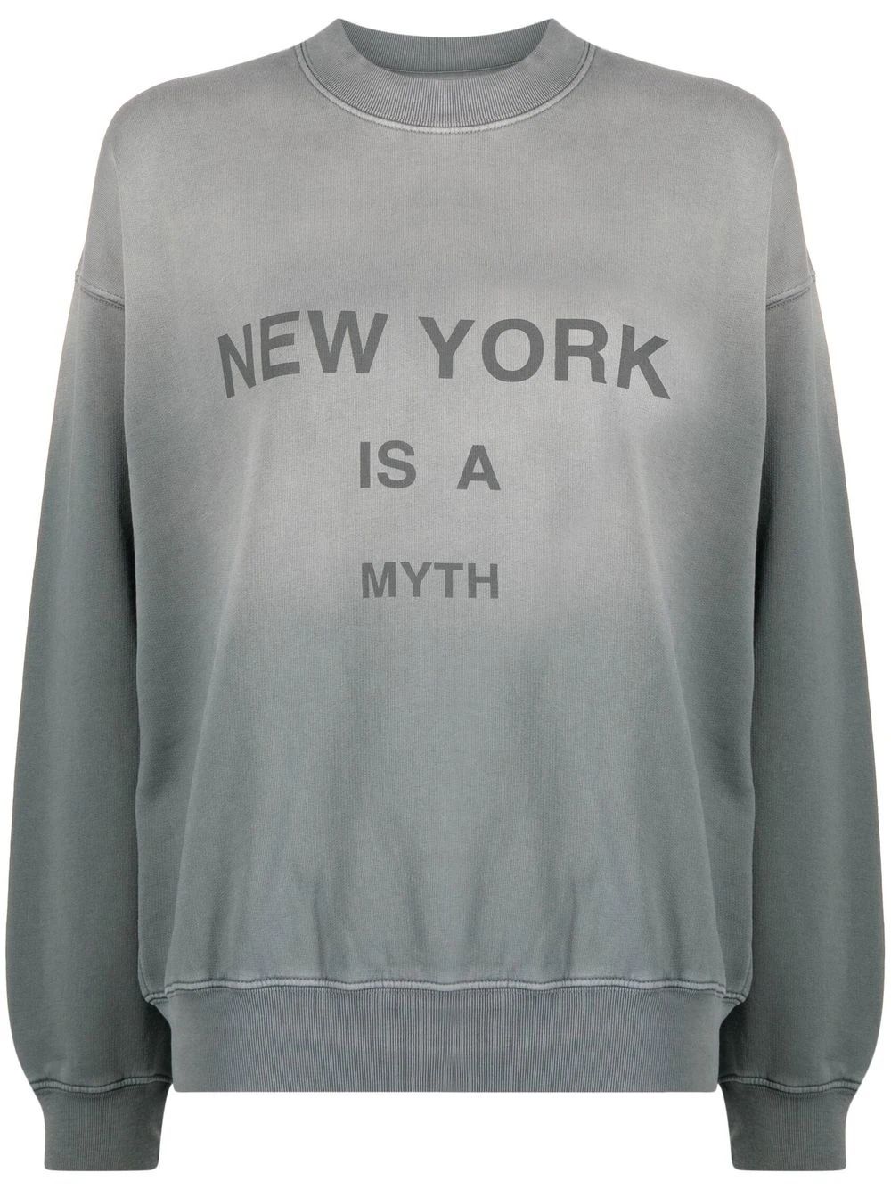 ANINE BING New York Is A Myth Print Sweatshirt - Farfetch | Farfetch Global