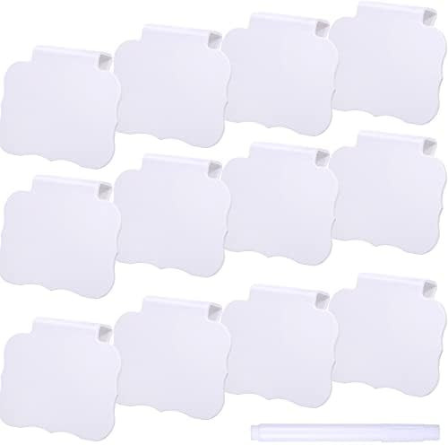 12 Pieces Basket Label Clip Holders Basket Labels Clip On Chalkboard Label Holders Removable Bin ... | Amazon (US)