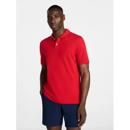 George Men's & Big Men's Classic Fit Pique Polo with Short Sleeves, Sizes XS-5XL, LT-3XLT | Walmart (US)