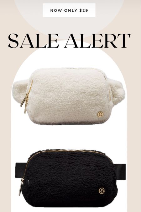 Lululemon belt bag on sale for under $30! Winter accessories, winter sale, white Sherpa bag 

#LTKitbag #LTKSeasonal #LTKsalealert