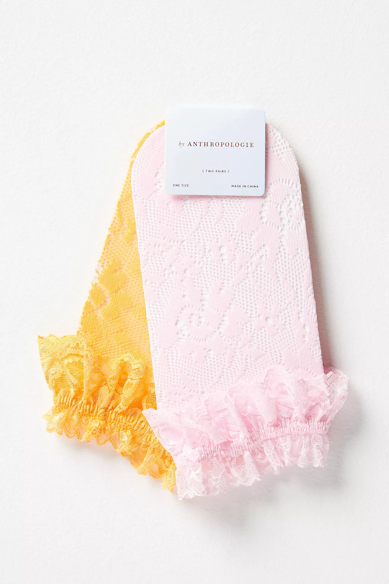 Set of Two Ruffle Lace Socks | Anthropologie (US)