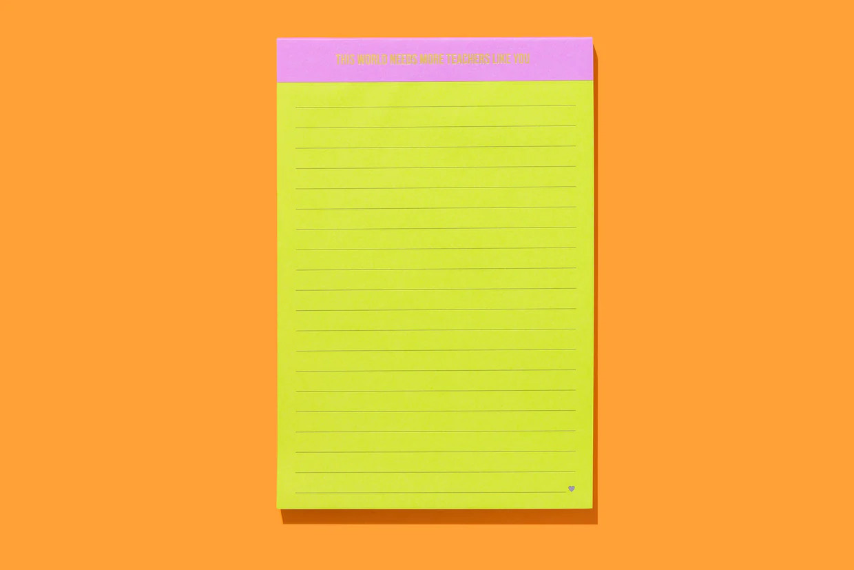 Teacher List Pad | Taylor Elliott Designs