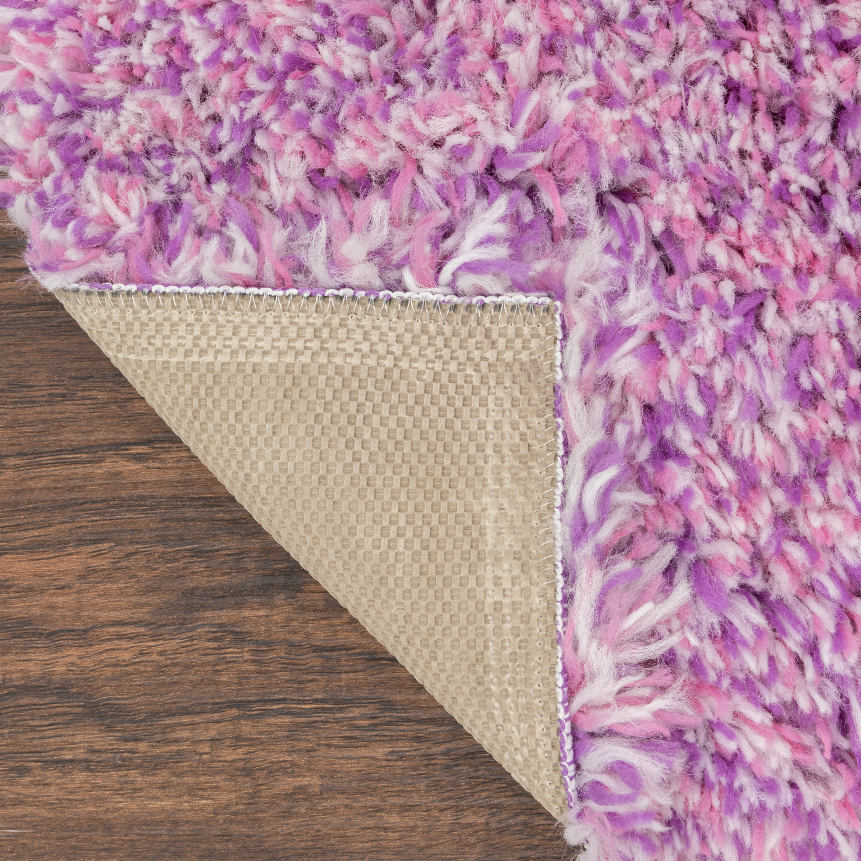 Mainstays Confetti Pink Purple Youth Shag Indoor Area Rug, 5'x7' | Walmart (US)