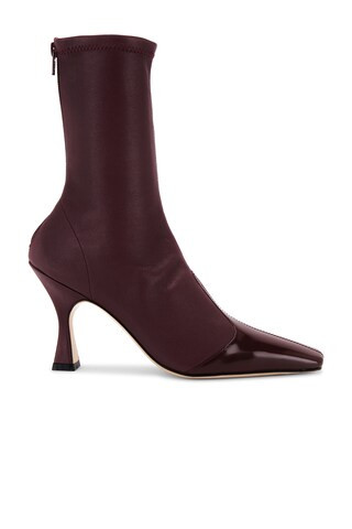 Studio Amelia Maverick Ankle Boot in Burgundy from Revolve.com | Revolve Clothing (Global)