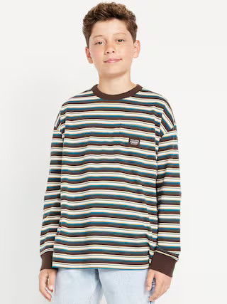 Oversized Long-Sleeve Pocket T-Shirt for Boys | Old Navy | Old Navy (US)