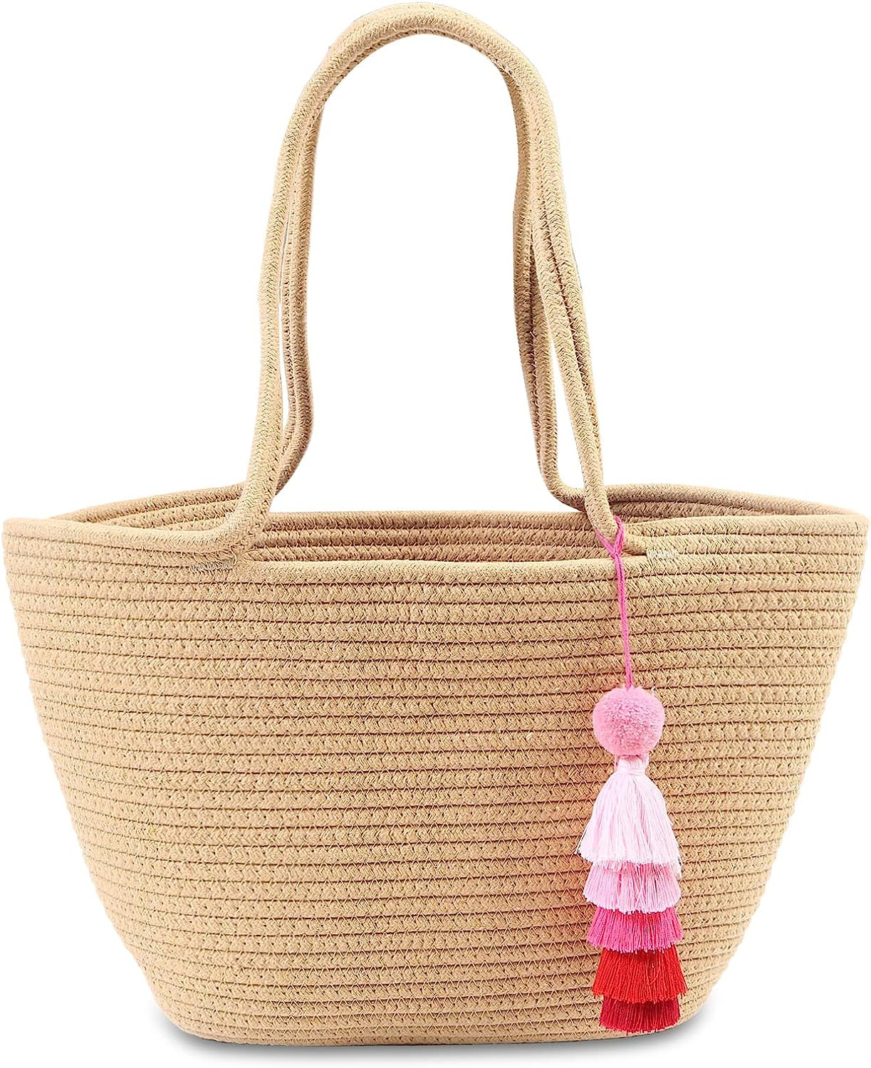 Handbags For Women Tote Bags Shoulder Hobo Handmade Large Capicity Satchel Purse With Tassel | Amazon (US)