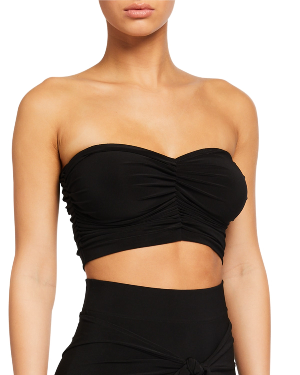 Cropped Slinky Bra Bikini Top | Neiman Marcus