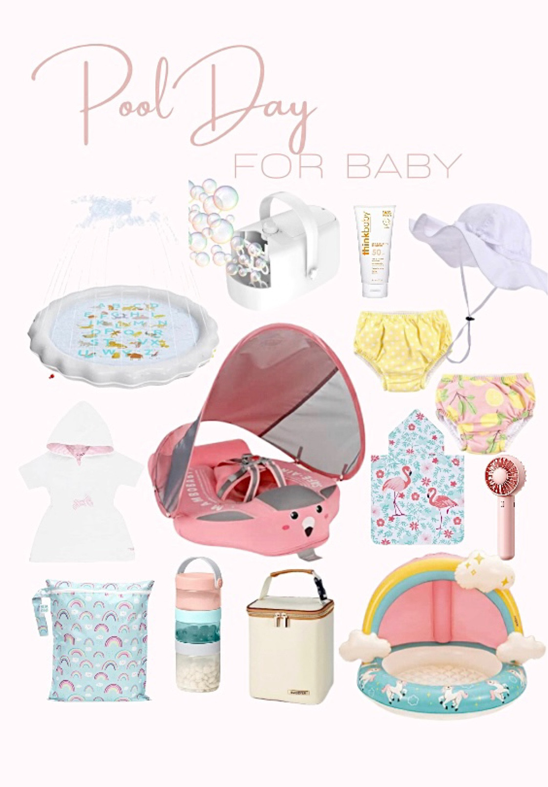 Baby summer essentials 
Baby float 
Baby pool 
Baby pool diapers 
Baby bottle cooler 
Amazon baby finds 

 

#LTKbaby #LTKswim #LTKfamily