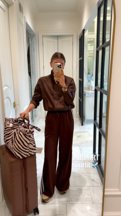 Airport outfit! This track set is perfect for travel. I’m wearing size XS regular in pants and small in the jacket!

#LTKootd #LTKTravel