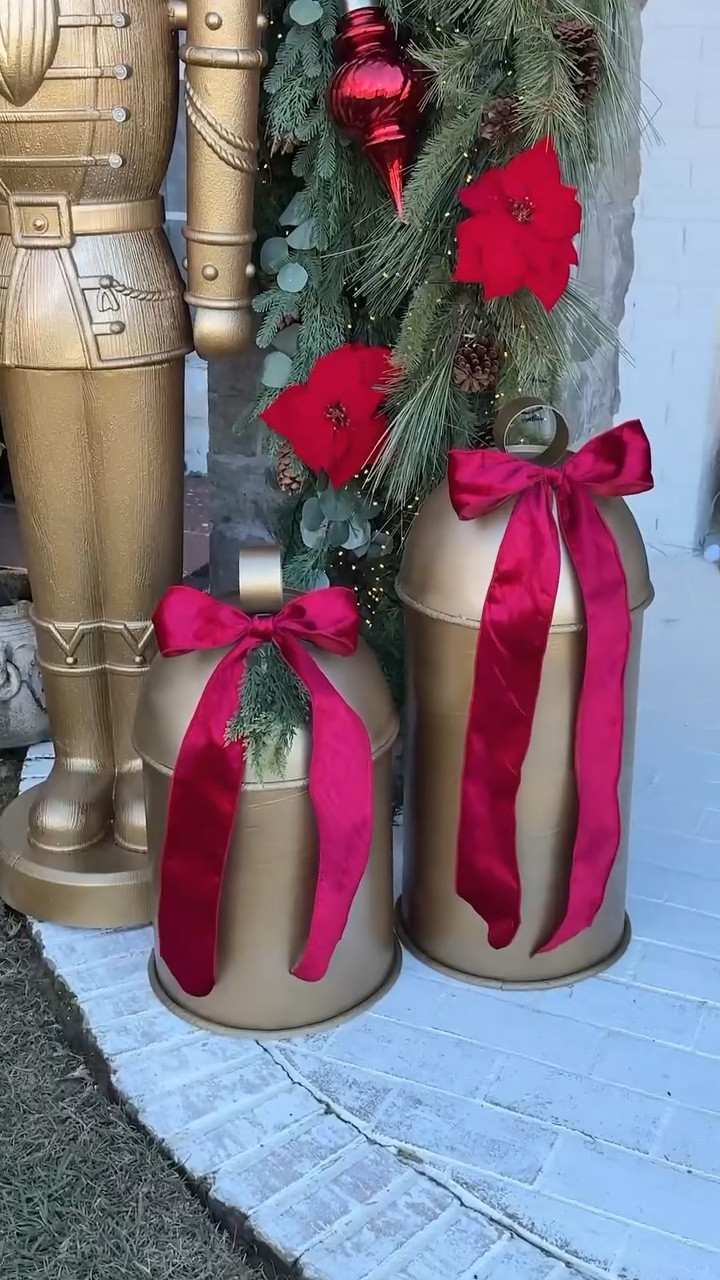 DIY giant cowbells, diy Christmas decorations 

#LTKHoliday #LTKSeasonal #LTKHome