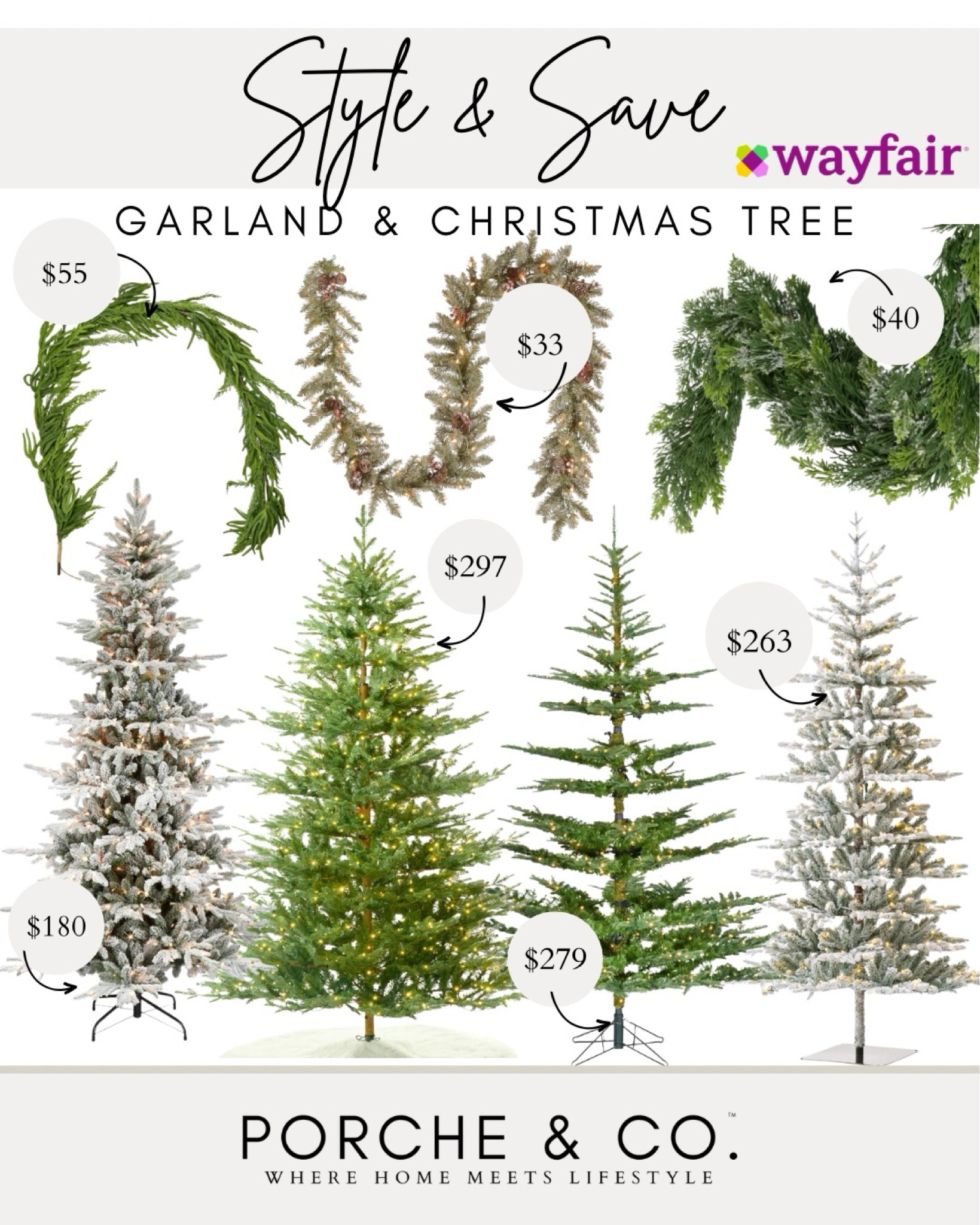 Style and save, Wayfair Christmas tree, Christmas garland, trending Christmas trees
#visionboard #moodboard #porcheandco

#LTKHome #LTKHoliday #LTKSeasonal