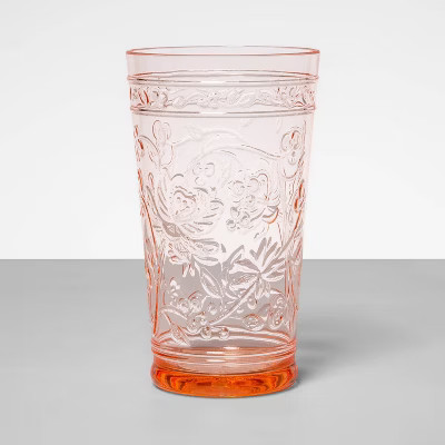 22oz Plastic Floral Embossed Tall Tumbler - Opalhouse™ | Target