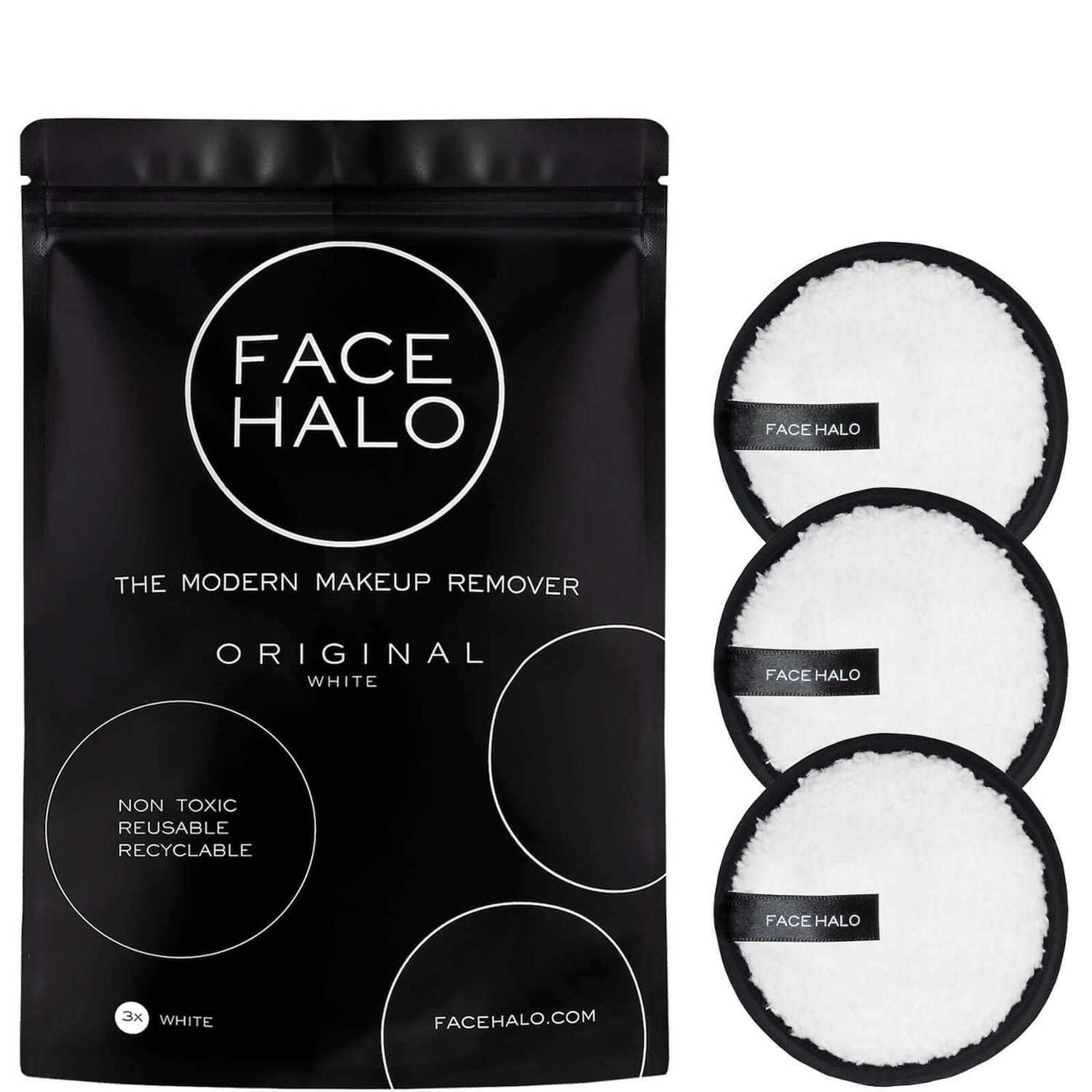 Face Halo The Modern Makeup Remover Original - 3 Pack | Look Fantastic (ROW)