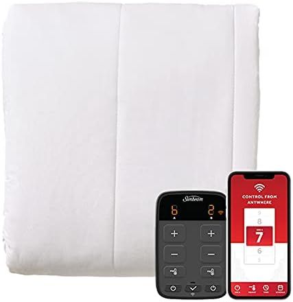 Sunbeam Polyester Wi-Fi Connected Mattress Pad, Electric Blanket, 10 Heat Settings, King Size | Amazon (US)