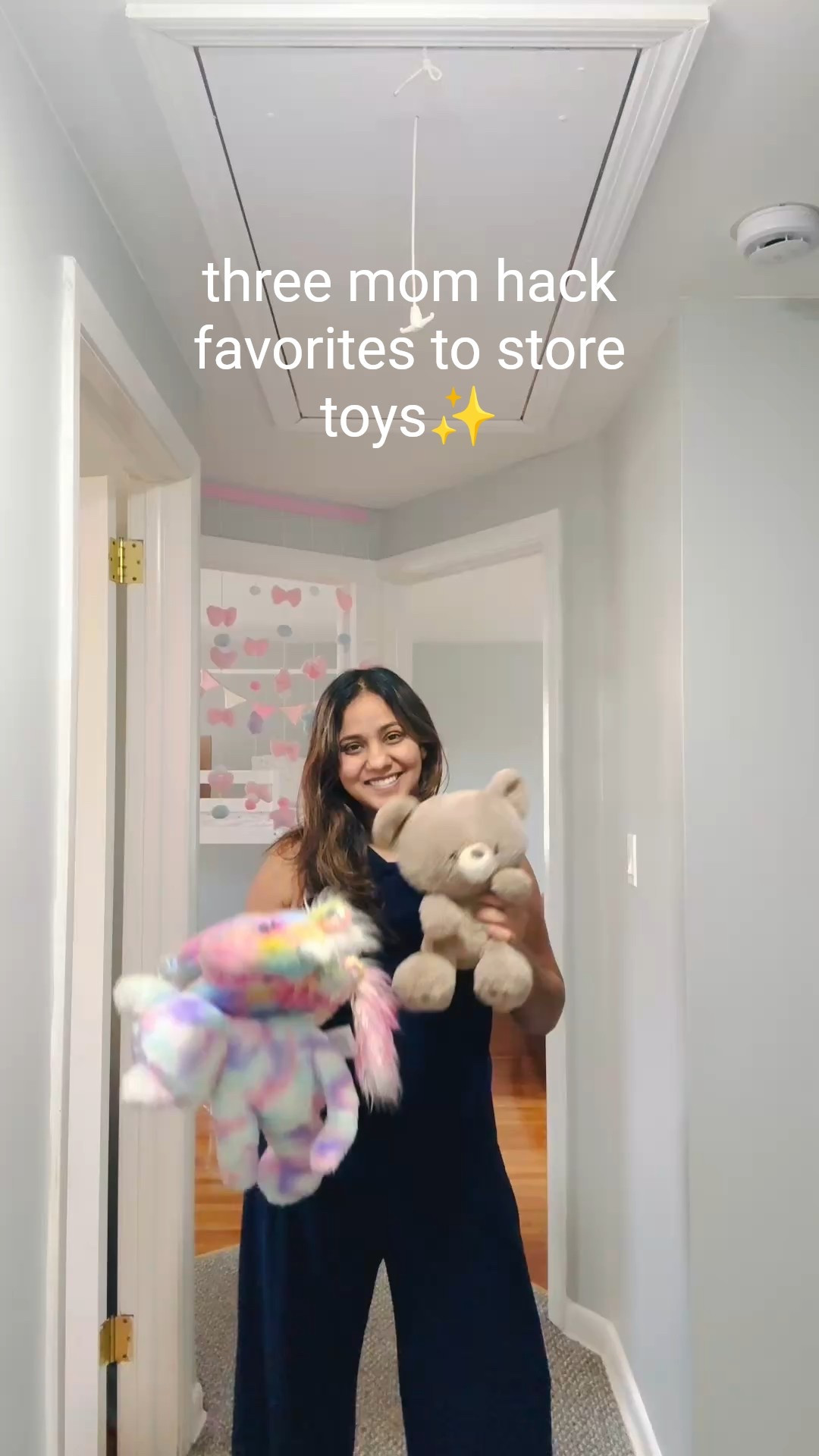 Turning toy chaos into stylish order with my top three mom hacks for soft toy storage! 🧸✨

First up, meet the adorable hammock corner net! This gem is perfect for storing smaller toys while adding a delightful Boho touch to your bedroom decor. It's not just functional; it transforms a corner into a cozy, whimsical space that your kids will love!

Next, I’m obsessed with these large pull-out baskets with lids. They’re perfect for holding larger soft toys and can be elegantly tucked away under TV stands or console tables. Not only do they keep the mess at bay, but they also contribute to a chic aesthetic that fits seamlessly into your home decor.

Finally, my ultimate favorite: over-the-door organizers for stuffed animals! They can hold a variety of larger toys and are incredibly easy to put together. This hack makes organizing a breeze and adds a fun element to any room.

Which toy storage hack resonates with you? Share your favorites and let’s inspire each other to create organized, beautiful spaces!

#NYCMom #MomLife #Mom #Blogger #DIYMom #KidsBedroom #ToyOrganizers #KidsRoom #DIYDecor #HomeDecor #MomHacks

#LTKHome #LTKFindsUnder50 #LTKKids