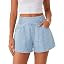 Cicy Bell Womens Summer Pull on Jean Shorts Casual Trendy Elastic High Waisted Denim Shorts Baggy... | Amazon (US)