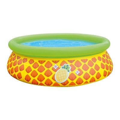 JLeisure Sun Club 17789 5 Foot x 16.5 Inch 1 to 2 Person Capacity Pineapple 3D Kids Above Ground ... | Target
