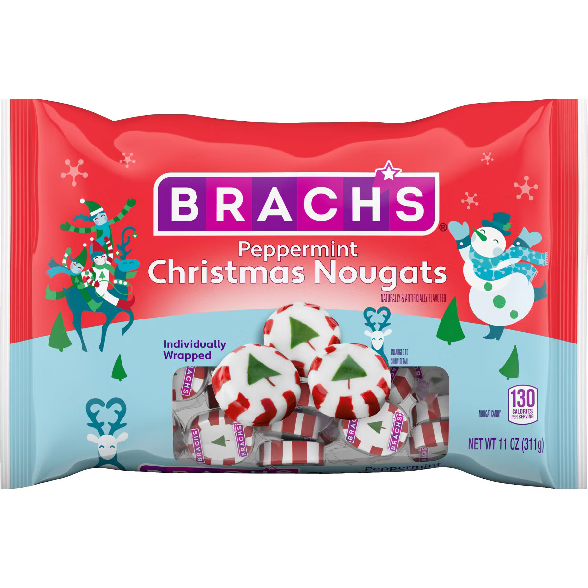 Brach's Christmas Peppermint Nougats - 11oz | Target