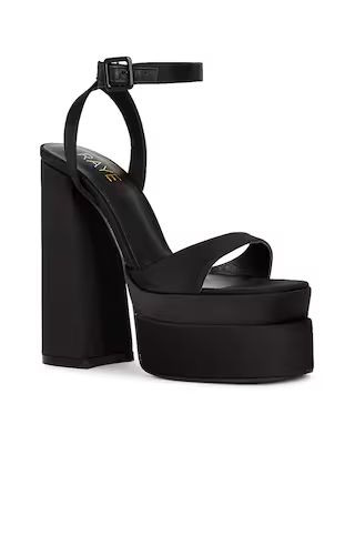 RAYE Casia Ankle Strap Platform in Black from Revolve.com | Revolve Clothing (Global)