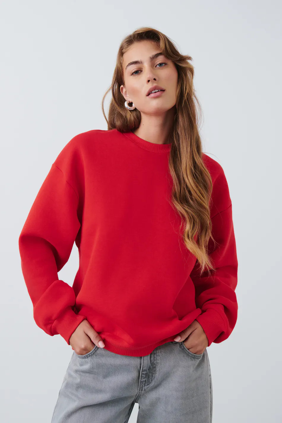 Printed sweater - Rot - Dame - Gina Tricot | Gina Tricot SE