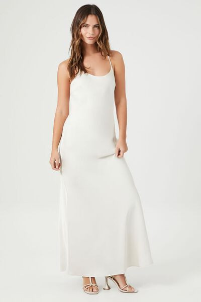 Satin Y-Back Maxi Slip Dress | Forever 21 (US)