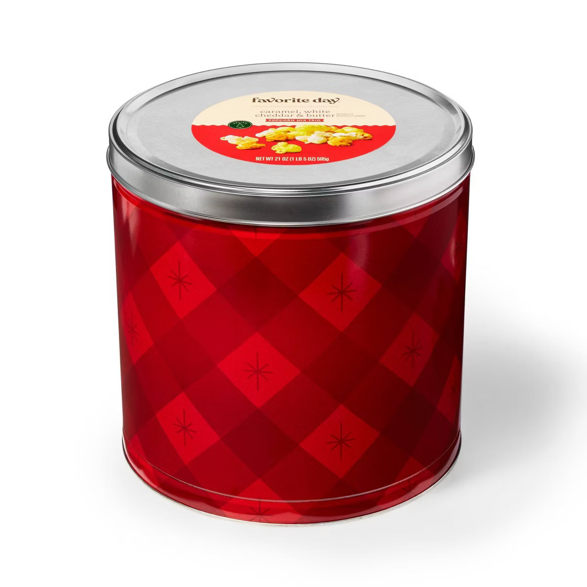 Christmas Popcorn Mix Trio Caramel, White Cheddar, and Butter Popcorn, Red Plaid - 21oz - Favorit... | Target