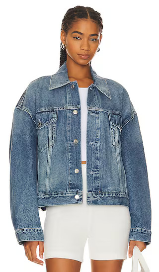 Christi Oversized Denim Jacket in San Pedro | Revolve Clothing (Global)