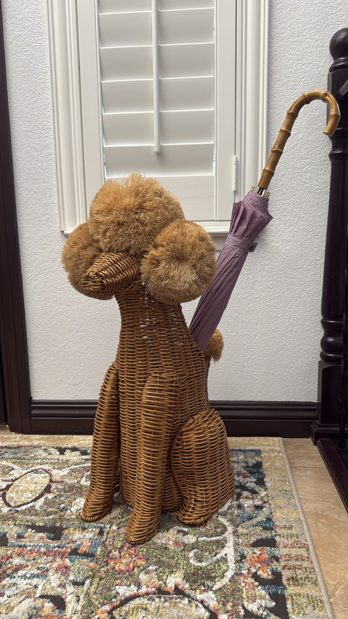 Entry way poodle umbrella holder #anthropologie #homestyle #entryway