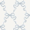 Large Hannah Ribbon Trellis Valentine Pink on White  Wallpaper bydanika_herrick | Spoonflower