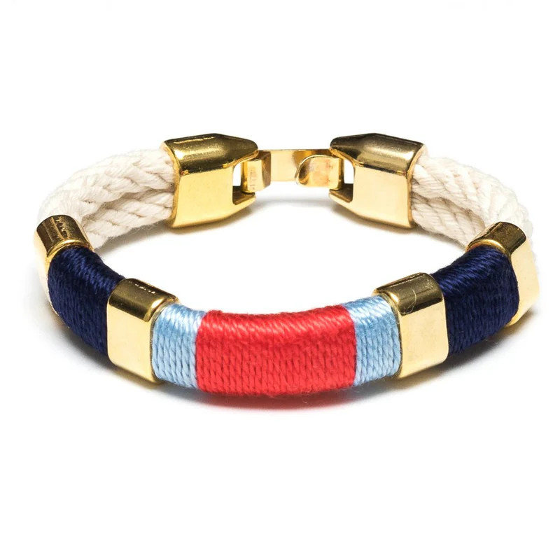 Newbury - Ivory/Navy/Blue/Coral/Gold | Allison Cole Jewelry