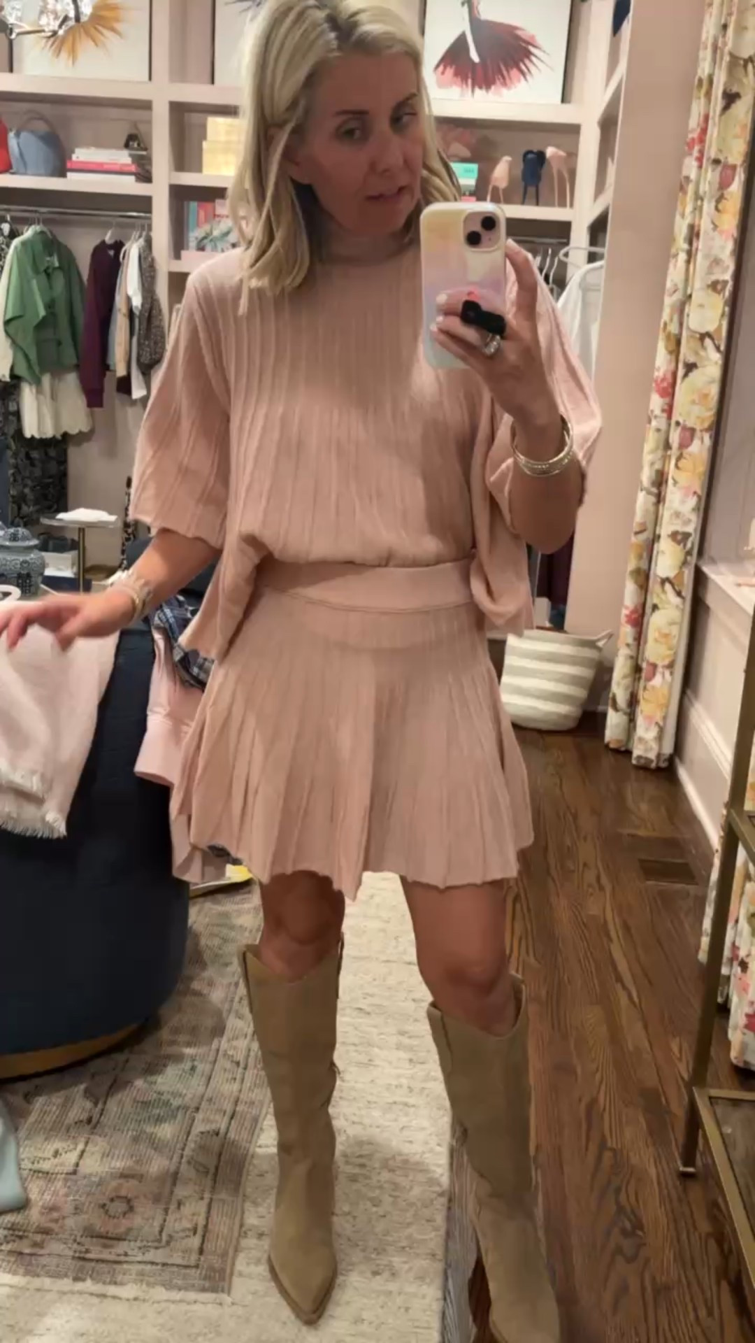 Love this look. Wearing small in the set  Wearing size 8 in the boots!

#LTKStyleTip #LTKShoeCrush #LTKOver40