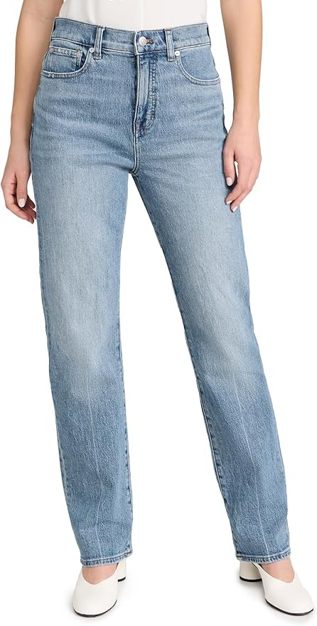 Madewell Women's The '90s Straight Jeans in Rondell Wash: Crease Edition | Amazon (US)