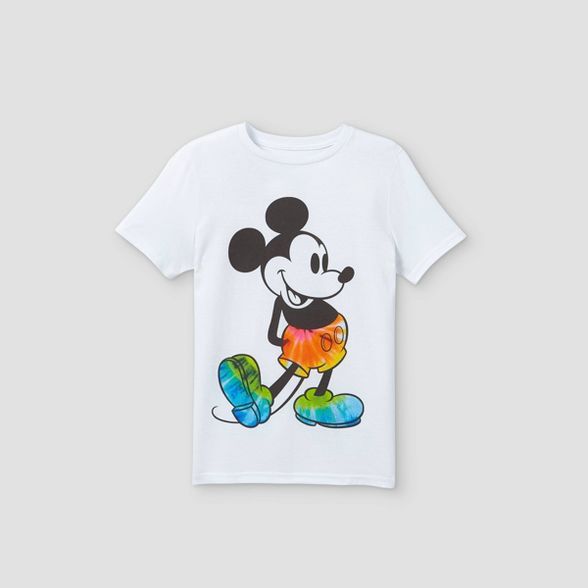 Kids' Disney Mickey Mouse Short Sleeve Graphic T-Shirt - White | Target