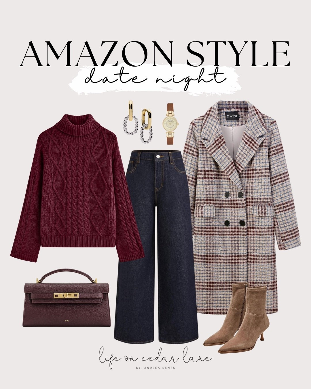 Perfect your winter date night look with these cozy yet chic Amazon finds. #datenight #amazonstyle

#LTKOver40 #LTKSaleAlert #LTKFindsUnder50