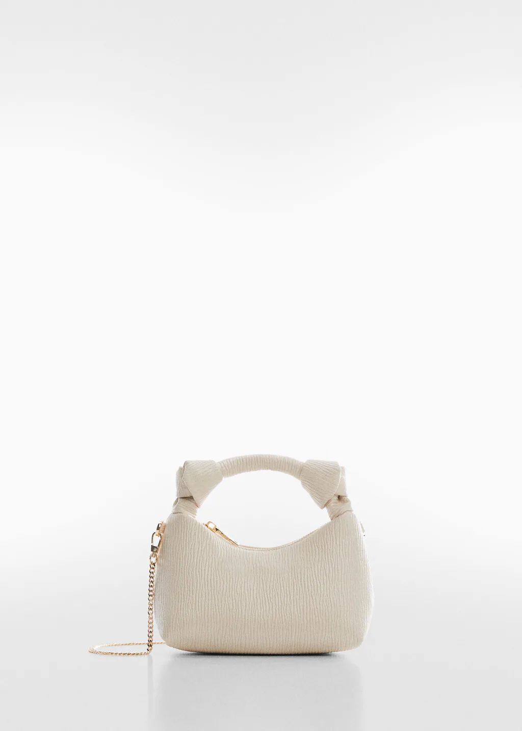 Textured knot handle bag -  Women | Mango USA | MANGO (US)