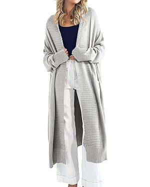 Danedvi Womens Long Cardigan Sweaters 2025 Fall Chunky Knit Oversized Slouchy Open Front Warm Coa... | Amazon (US)