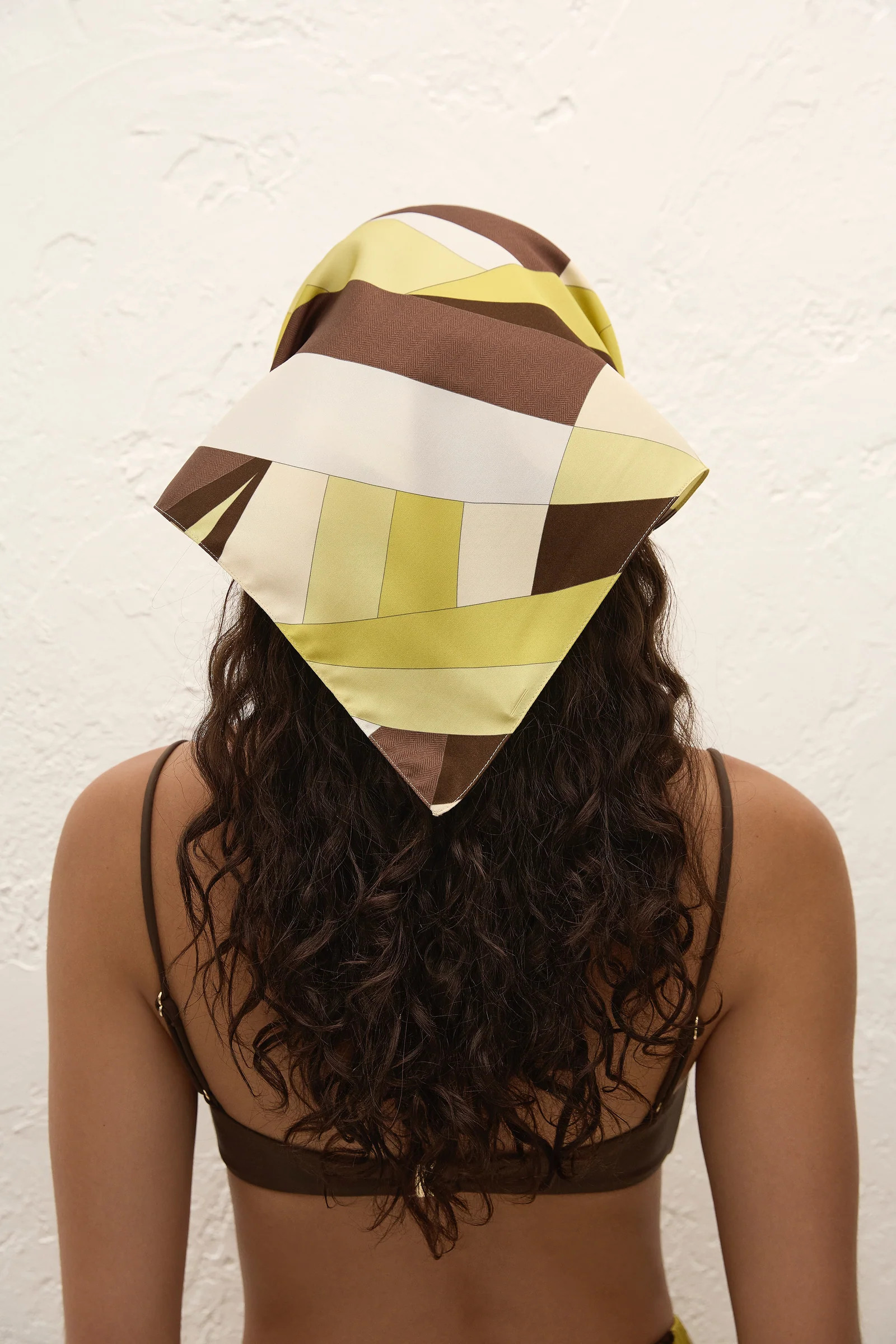Soleil Head Scarf Mila Geometric Print | Faithfull (AU)