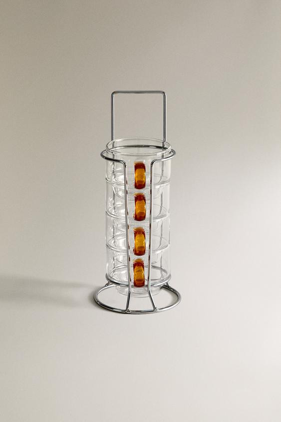 TOUR DE TASSES EN BOROSILICATE ANSE DE COULEUR (ENSEMBLE DE 4) | Zara FR